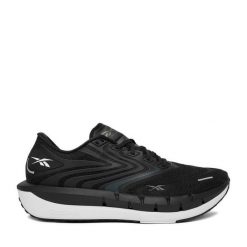 Sneakersy Reebok. Czarne buty do biegania Reebok, bez wzorów, bez zapięcia, do biegania. Za 449.99 zł.