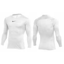 Koszulka termoaktywna do piłki nożnej męska Nike Dry Park sportowa. Białe bielizna termoaktywna Nike, m, bez wzorów, bez ramiączek. Za 88.00 zł.
