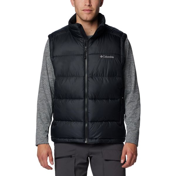 Kamizelka turystyczna męska Pike Lake II Vest. Czarne kamizelki sportowe Columbia, m, bez wzorów, z materiału, bez kaptura, trekkingowe. Za 658.00 zł.