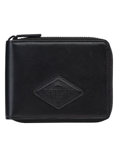 Replay Portfel w kolorze czarnym - 20 x 9 cm rozmiar: onesize. Czarne portfele Replay, bez wzorów, z materiału. Za 174.95 zł.