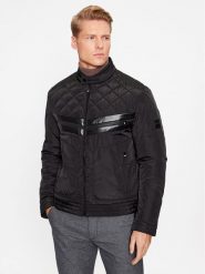 Boss Kurtka przejściowa Chanan 50493674 Czarny Regular Fit. Czarne kurtki Boss, m, bez wzorów, z syntetyku, bez kaptura. Za 1,319.00 zł.