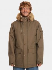 Quiksilver Kurtka zimowa Long Trip Jckt EQYJK03988 Brązowy Regular Fit. Brązowe kurtki Quiksilver, na zimę, m, bez wzorów, z bawełny, bez kaptura. Za 649.99 zł.