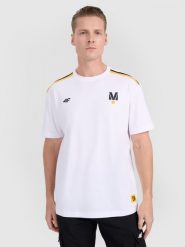 4F T-shirt regular z nadrukiem uniseks 4F x Drift Masters - biały XL. Białe t-shirty 4F, m, bez wzorów, z bawełny, bez kołnierzyka, bez ramiączek. Za 119.99 zł.