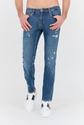JUST CAVALLI Niebieskie jeansy Slim. Niebieskie jeansy Just Cavalli, m. W wyprzedaży za 599.99 zł.