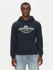 Quiksilver Bluza EQYFT05089 Granatowy Regular Fit. Niebieskie bluzy Quiksilver, m, bez wzorów, z bawełny, bez kaptura. Za 199.99 zł.