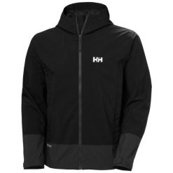 Kurtka wodoodporna z kapturem Helly Hansen Block. Czarne kurtki przeciwdeszczowe Helly Hansen, l, bez wzorów, z kapturem. Za 738.50 zł.