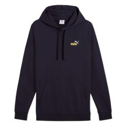 Męska Bluza Z Kapturem Ess 2 Color Small No 1. Niebieskie bluzy Puma, m, bez wzorów, z kapturem. Za 237.99 zł.