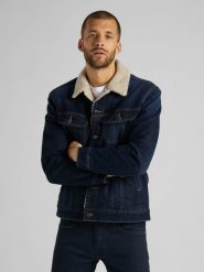 KURTKA MĘSKA LEE SHERPA JACKET DEEP KANSAS L87APLMH. Kurtki Lee, l, bez wzorów, bez kaptura. Za 359.99 zł.