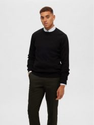 Selected Homme Sweter 16090606 Czarny Regular Fit. Czarne swetry rozpinane Selected Homme, l, bez wzorów, z bawełny, bez kołnierzyka, bez ramiączek. Za 189.99 zł.