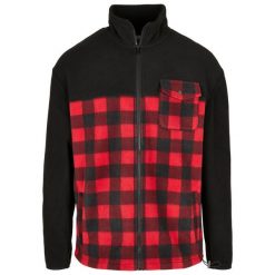 Kurtka Urban Classics patterned polar fleece track. Czarne bluzy z polaru Urban Classics, m, bez wzorów, z polaru, bez kaptura. Za 275.00 zł.
