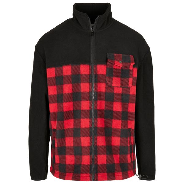 Kurtka Urban Classics patterned polar fleece track. Czarne bluzy z polaru Urban Classics, m, bez wzorów, z polaru, bez kaptura. Za 264.50 zł.