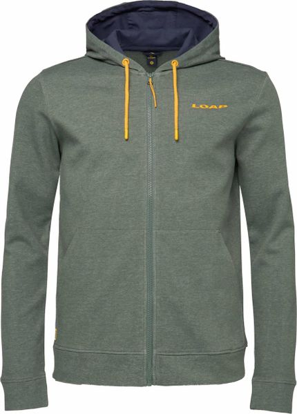 Bluza męska Loap Ecbasan Green 2XL. Zielone bluzy z kapturem Scarpa, m, bez wzorów, z bawełny, z kapturem. Za 193.99 zł.