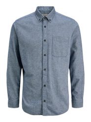 Jack & Jones Koszula - Sli fit - w kolorze błękitnym rozmiar: L. Niebieskie koszule Jack & Jones, l, bez wzorów, z bawełny, bez kołnierzyka, bez ramiączek. Za 118.84 zł.