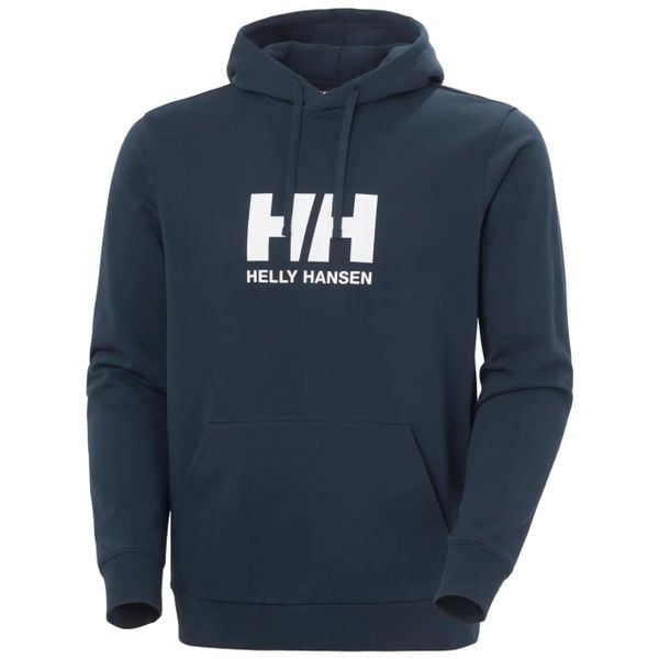 Bluza z logo Helly Hansen. Niebieskie bluzy z kapturem Helly Hansen, m, bez wzorów, z bawełny, z kapturem. Za 323.50 zł.