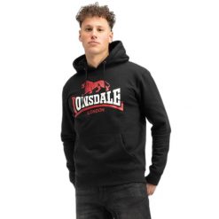 Bluza z kapturem Lonsdale Gulladuff. Białe bluzy z kapturem Lonsdale, xl, bez wzorów, z bawełny, z kapturem. Za 265.35 zł.