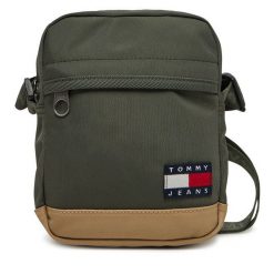 Saszetka Tommy Jeans. Brązowe saszetki i nerki Tommy Jeans, bez wzorów, z jeansu. Za 129.99 zł.