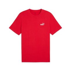 Koszulka Puma Ess Small No. 1 Logo. Czerwone t-shirty sportowe Puma, bez wzorów, bez ramiączek, na fitness i siłownię. Za 62.30 zł.