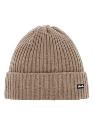 Eisbär Czapka "Ripp" w kolorze jasnobrązowym rozmiar: onesize. Brązowe czapki zimowe Eisbar, z aplikacjami, prążkowane. Za 94.78 zł.