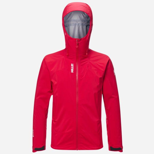 Kurtka Alpinistyczna Millet Kamet Gore-Tex Wodoodporna i Oddychająca. Czerwone kurtki Millet, na zimę, xs, bez wzorów, z gore-texu, bez kaptura. Za 2,000.80 zł.