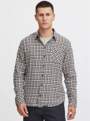 Blend Koszula 20715810 Czarny Regular Fit. Czarne koszule Blend, m, bez wzorów, z bawełny, bez kołnierzyka, bez ramiączek. Za 79.99 zł.