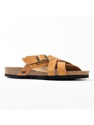 Sunbay Klapki "Oran" w kolorze jasnobrązowym rozmiar: 40. Brązowe klapki Sunbay, z materiału. Za 199.95 zł.