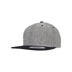 Czapka Z Daszkiem Solid Melange. Czarne czapki z daszkiem FLEXFIT, bez wzorów, z bawełny. Za 80.99 zł.