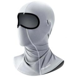 Wielofunkcyjny komin z jedwabiu chłodzącego ROCKBROS LF70878. Szare szaliki ROCKBROS, bez wzorów, z materiału. Za 62.00 zł.