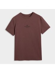 4F Koszulka w kolorze brązowym rozmiar: L. Brązowe bezrękawniki 4F, l, bez wzorów, z bawełny, bez kołnierzyka, bez ramiączek. Za 61.02 zł.