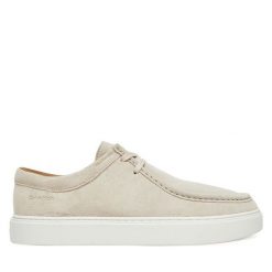 Półbuty Calvin Klein. Brązowe eleganckie półbuty CALVIN KLEIN, bez wzorów, bez obcasa, bez zapięcia. Za 699.99 zł.