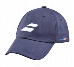 Czapka tenisowa Babolat Event Cap - granatowa. Niebieskie czapki z daszkiem BABOLAT, bez wzorów, z bawełny. Za 99.00 zł.