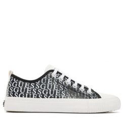 Trampki Guess. Czarne trampki Guess, m, z aplikacjami, bez zapięcia. Za 219.99 zł.