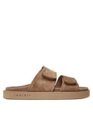 Inuikii Klapki Suede Double Band 50102-510 Beżowy. Brązowe klapki Inuikii, ze skóry. Za 979.99 zł.