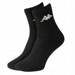 Skarpetki treningowe Kappa 303WIGO-001 3 pack. Czarne buty treningowe Kappa, bez wzorów, na fitness i siłownię. Za 16.90 zł.