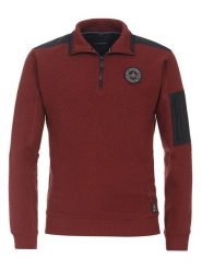 CASAMODA Bluza w kolorze czerwonym rozmiar: M. Czerwone bluzy CASAMODA, m, z aplikacjami, z bawełny, bez kaptura. Za 163.64 zł.