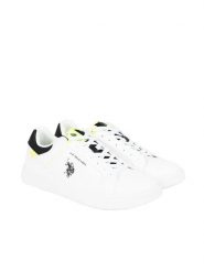 U.S. Polo Assn. Sneakersy "Rokko 001" | Rokko001 | Mężczyzna | Czarny, Biały. Białe buty sportowe casual U.S. Polo Assn., bez wzorów, ze skóry ekologicznej, bez zapięcia. W wyprzedaży za 249.00 zł.