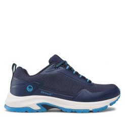Trekkingi Halti. Niebieskie buty trekkingowe Halti, bez wzorów, bez zapięcia. Za 219.99 zł.