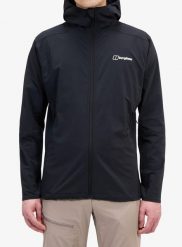 Kurtka softshell męska Berghaus Ridge Roamer Lite Jkt. Czarne kurtki Berghaus, l, bez wzorów, z materiału, bez kaptura. Za 637.99 zł.