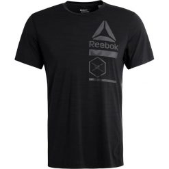 Reebok Tshirt z nadrukiem black. T-shirty sportowe marki Reebok. W wyprzedaży za 127.20 zł.