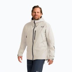Kurtka narciarska męska Jack Wolfskin Flowline Pro 2L Ins. Brązowe kurtki narciarskie i snowboardowe Jack Wolfskin, l, bez wzorów, narciarskie. Za 1,189.00 zł.
