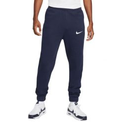 Spodnie dresowe Nike męskie granatowe. Niebieskie bluzy Nike, m, bez wzorów, z bawełny, bez kaptura. Za 154.99 zł.