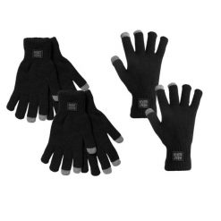 Rękawiczki termiczne I-touch 4 pary. Czarne rękawiczki HEAT KEEPER, bez wzorów. Za 182.50 zł.