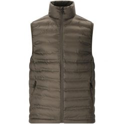 Kurtka puchowa bez rękawów Whistler Froze. Brązowe kurtki WHISTLER, bez wzorów, z puchu, bez kaptura. Za 274.50 zł.