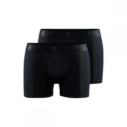Craft Active Boxer 3-Inch 2-Pack – lekkie, oddychające bokserki. Czarne bokserki Craft, s, bez wzorów, z elastanu. Za 356.95 zł.