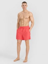 4F Spodenki plażowe boardshorty męskie - czerwone S. Czerwone szorty 4F, m, bez wzorów, z syntetyku, wakacyjne. Za 99.99 zł.