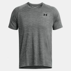 T-Shirt Męski Treningowy Under Armour Koszulka Męska Sportowa. Szare t-shirty sportowe Under Armour, bez wzorów, bez ramiączek, na fitness i siłownię. Za 159.99 zł.