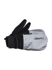 Craft Rękawiczki funkcyjne "Adv Hybrid Weather" w kolorze czarno-szarym rozmiar: L. Czarne rękawiczki Craft, bez wzorów, z materiału. Za 94.95 zł.