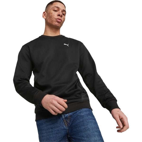 Bluza męskie Puma Open Road Crew. Czarne bluzy Puma, m, bez wzorów, z poliesteru, bez kaptura. Za 290.00 zł.