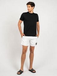 Karl Lagerfeld Kąpielówki "Basic" | KL22MBM01 | Basic | Mężczyzna | Biały. Białe kąpielówki KARL LAGERFELD, m, bez wzorów, z materiału. W wyprzedaży za 189.00 zł.