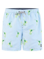 Happy Shorts Szorty kąpielowe w kolorze błękitnym rozmiar: M. Niebieskie kąpielówki Happy Shorts, m, bez wzorów, z materiału. Za 49.95 zł.
