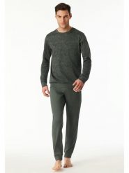 Schiesser Piżama w kolorze khaki rozmiar: 48. Brązowe piżamy Schiesser, bez wzorów, z bawełny, bez ramiączek. Za 173.99 zł.